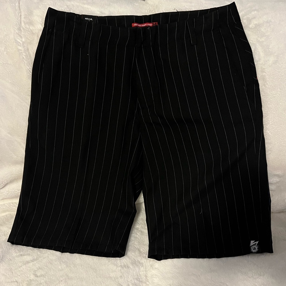 Lost Black Pinstripe Men's Shorts